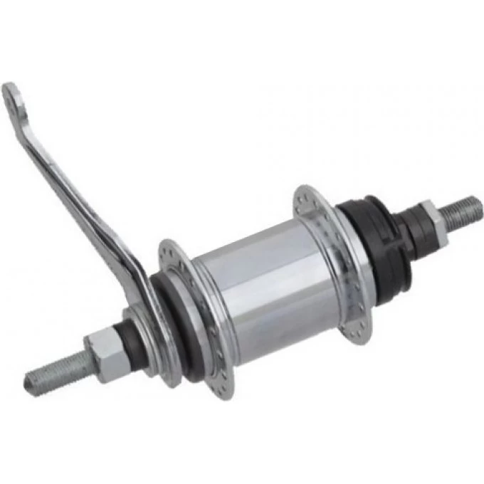 Втулка задняя SHIMANO E110, 36 отверстий, 1 скорость, ножной тормоз 117x158, без упаковки KCBE110AYME