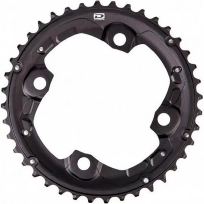 Звезда передняя SHIMANO Y-PART FC-M615, 38T-AK, черная Y1P098020